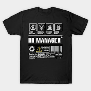 Hr Manager Shirt Funny Gift Idea For Hr Manager multi-task T-Shirt